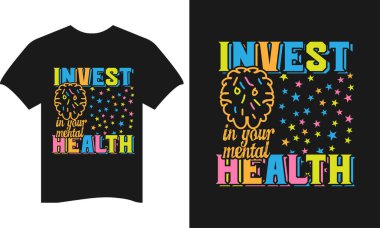 Ruh sağlığı farkındalığı t-shirt tasarımları