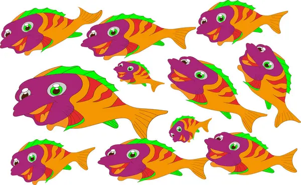 balıkçı vektörü düz siluet koleksiyonu