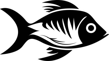 Balık koleksiyonu siluet vektör modu tasarımı 