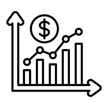 Büyüme vektör simgesi. Yazdırma, mobil ve web uygulamaları için kullanılabilir.