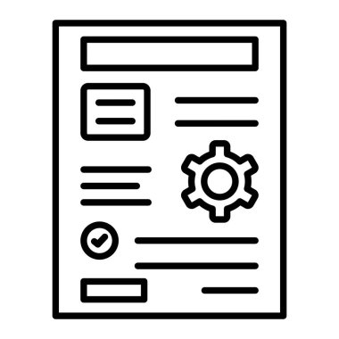 Proje Yönetimi vektör simgesi. Yazdırma, mobil ve web uygulamaları için kullanılabilir.