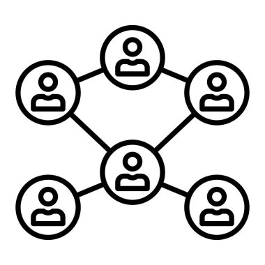 Bağlantı vektör simgesi. Yazdırma, mobil ve web uygulamaları için kullanılabilir.