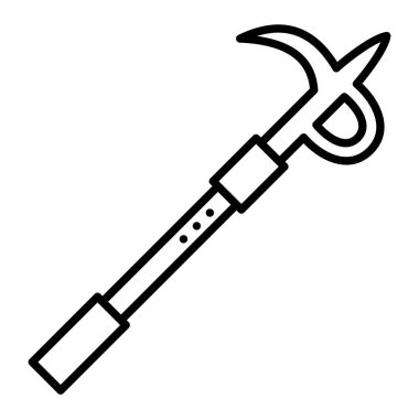 Kanca vektör simgesi. Yazdırma, mobil ve web uygulamaları için kullanılabilir.