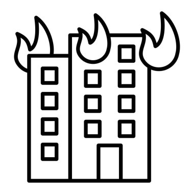 Ateş vektör simgesi oluşturuluyor. Yazdırma, mobil ve web uygulamaları için kullanılabilir.