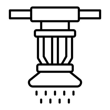 Fıskiye vektör simgesi. Yazdırma, mobil ve web uygulamaları için kullanılabilir.