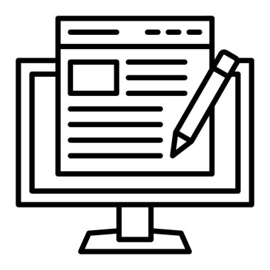 Günlük vektör simgesi. Yazdırma, mobil ve web uygulamaları için kullanılabilir.