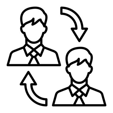 B2b vektör simgesi. Yazdırma, mobil ve web uygulamaları için kullanılabilir.