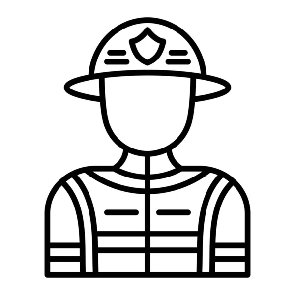 Векторна Піктограма Пожежника Може Використовуватися Друку Мобільних Веб Додатків — стоковий вектор