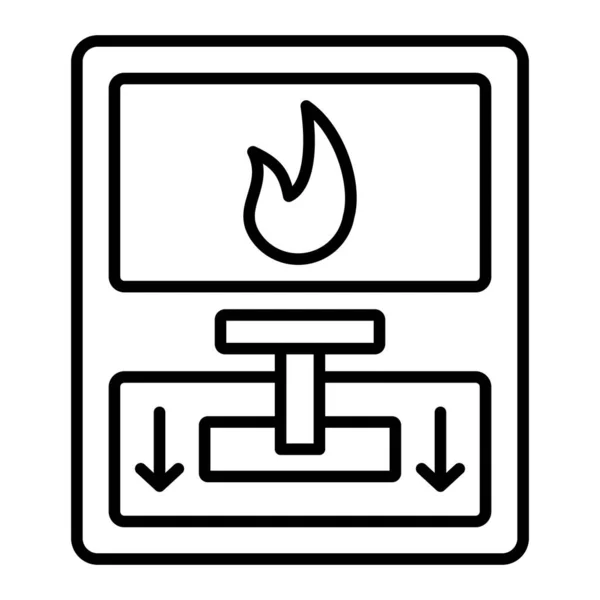 Ikona Vektoru Požárního Poplachu Lze Použít Pro Tisk Mobilní Webové — Stockový vektor
