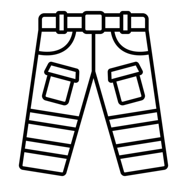 Pantalones Bombero Icono Vector Puede Utilizar Para Aplicaciones Impresión Móviles — Vector de stock