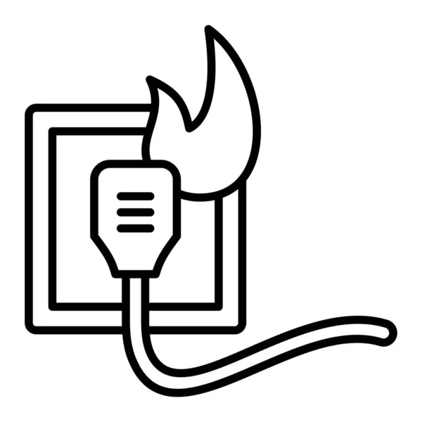 Ηλεκτρική Φωτιά Εικονίδιο Φορέα Μπορεί Χρησιμοποιηθεί Για Εκτυπώσεις Mobile Και — Διανυσματικό Αρχείο