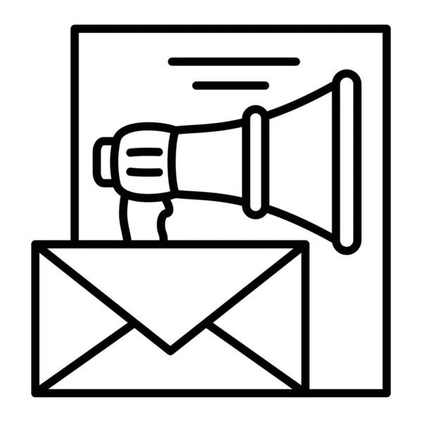 Ícone Vetor Email Marketing Pode Ser Usado Para Impressão Aplicações —  Vetores de Stock