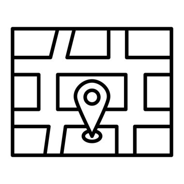 GPS vektör simgesi. Yazdırma, mobil ve web uygulamaları için kullanılabilir.