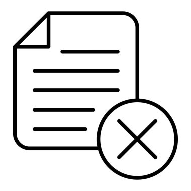 Vektör simgesini sil. Yazdırma, mobil ve web uygulamaları için kullanılabilir.