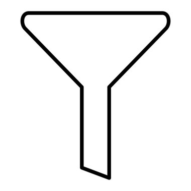 Filtre vektör simgesi. Yazdırma, mobil ve web uygulamaları için kullanılabilir.