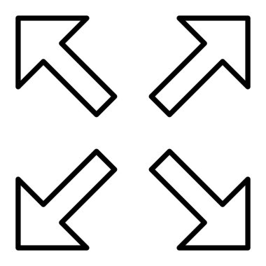 Vektör simgesini büyüt. Yazdırma, mobil ve web uygulamaları için kullanılabilir.