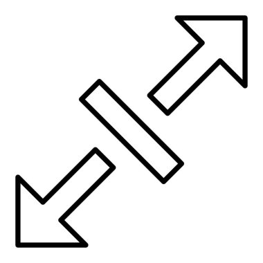 Vektör simgesini yeniden boyutlandır. Yazdırma, mobil ve web uygulamaları için kullanılabilir.