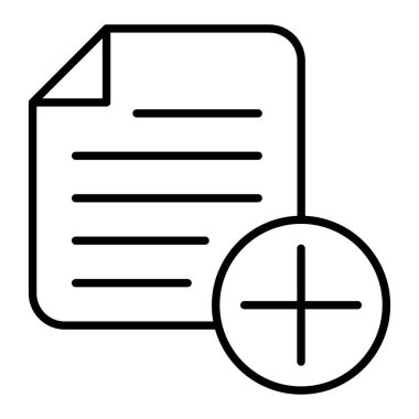 Vektör simgesi ekle. Yazdırma, mobil ve web uygulamaları için kullanılabilir.