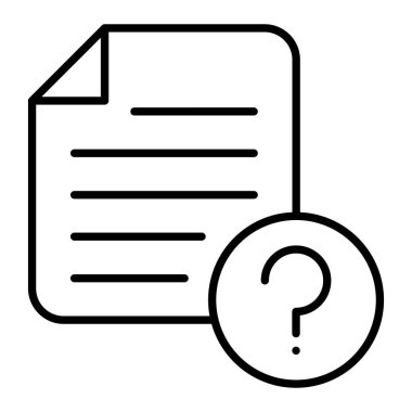 Vektör simgesine yardım et. Yazdırma, mobil ve web uygulamaları için kullanılabilir.