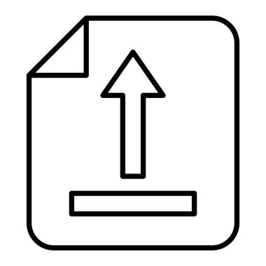 Vektör simgesini yükle. Yazdırma, mobil ve web uygulamaları için kullanılabilir.