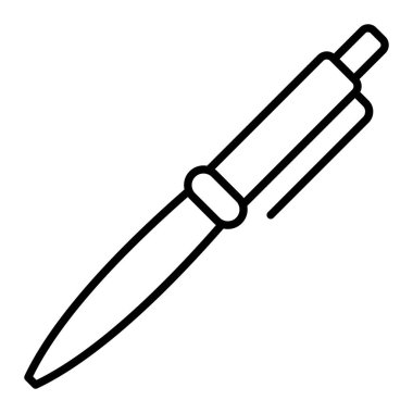 Kalem vektör simgesi. Yazdırma, mobil ve web uygulamaları için kullanılabilir.