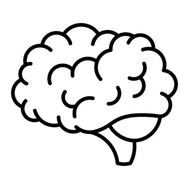 Zihin vektör simgesi. Yazdırma, mobil ve web uygulamaları için kullanılabilir.