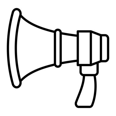 Yüksek sesli konuşmacı vektör simgesi. Yazdırma, mobil ve web uygulamaları için kullanılabilir.