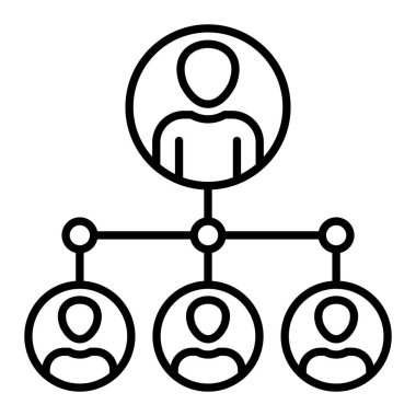 Takım Lideri vektör simgesi. Yazdırma, mobil ve web uygulamaları için kullanılabilir.