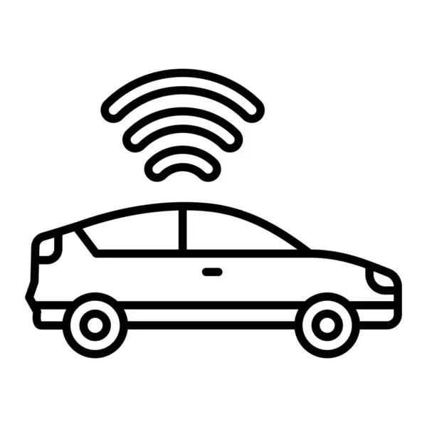 Icona Del Vettore Smart Car Può Essere Utilizzato Stampa Applicazioni — Vettoriale Stock