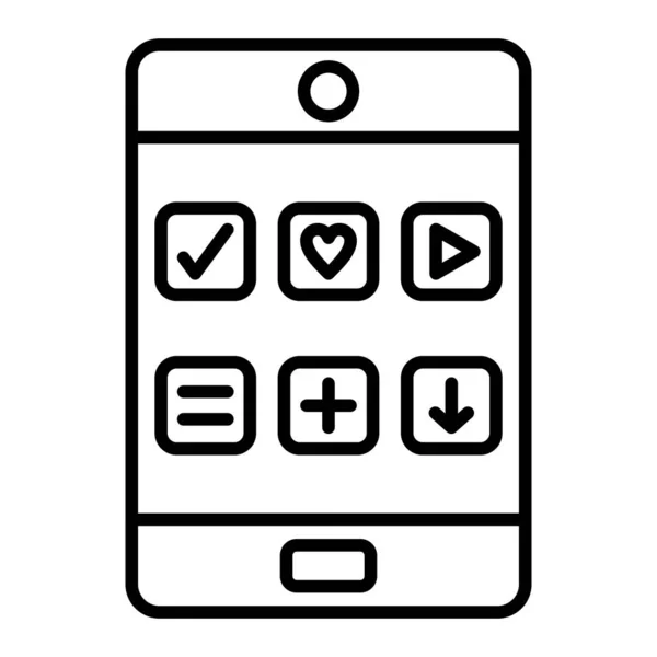 Ikona Vektoru Tablety Lze Použít Pro Tisk Mobilní Webové Aplikace — Stockový vektor