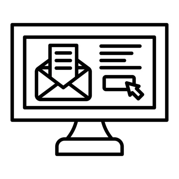 Mail Vektor Ikon Kan Bruges Til Udskrivning Mobile Web Applikationer – Stock-vektor