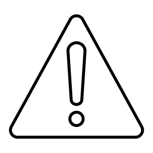 Icono Vector Advertencia Puede Utilizar Para Aplicaciones Impresión Móviles Web — Vector de stock