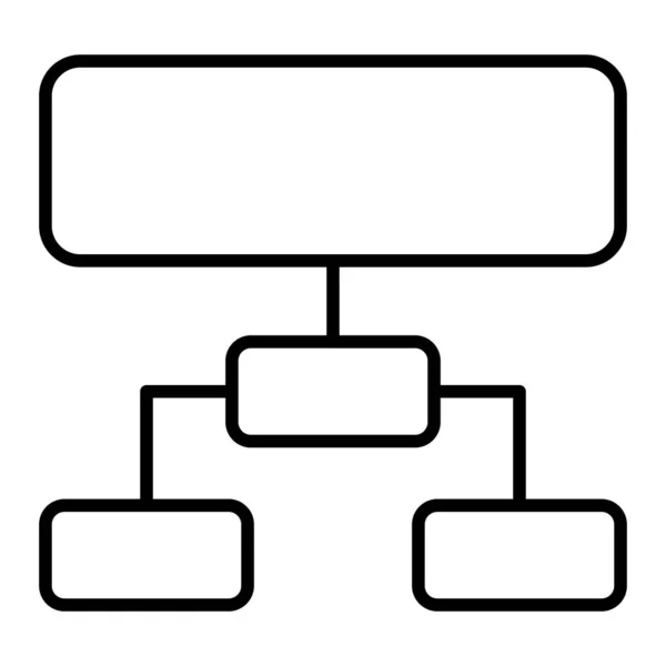Hierarchisches Strukturvektorsymbol Einsetzbar Für Druck Mobile Anwendungen Und Web Anwendungen — Stockvektor