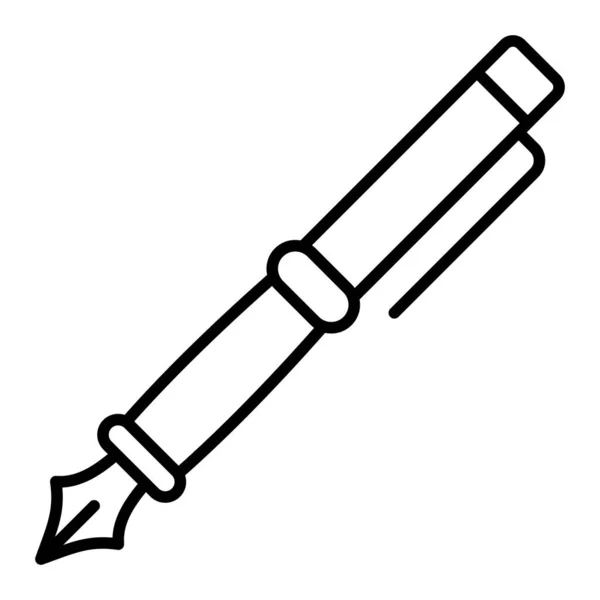 Ikona Fountain Pen Vector Lze Použít Pro Tisk Mobilní Webové — Stockový vektor