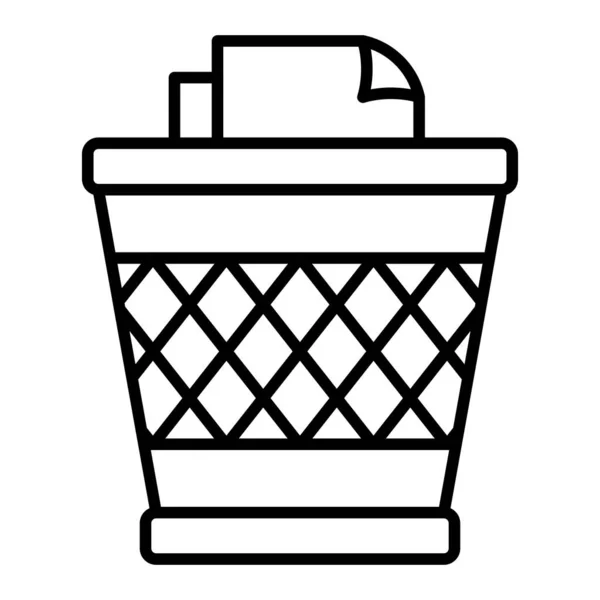 Recycle Bin Vector Icon Can Used Printing Mobile Web Applications — Stock Vector