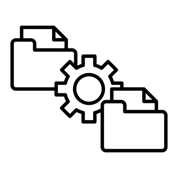 Icono Vector Administración Archivos Puede Utilizar Para Aplicaciones Impresión Móviles — Archivo Imágenes Vectoriales