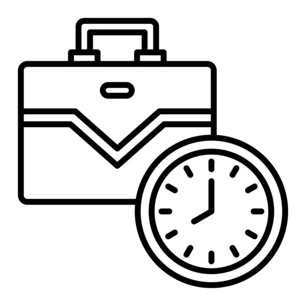 Horas Trabajo Icono Vector Puede Utilizar Para Aplicaciones Impresión Móviles — Archivo Imágenes Vectoriales