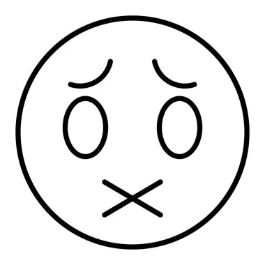 Sessiz vektör simgesi. Yazdırma, mobil ve web uygulamaları için kullanılabilir.