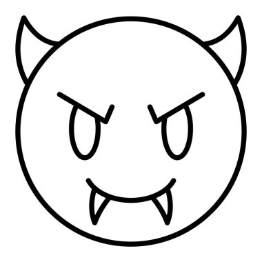 Şeytan vektör simgesi. Yazdırma, mobil ve web uygulamaları için kullanılabilir.