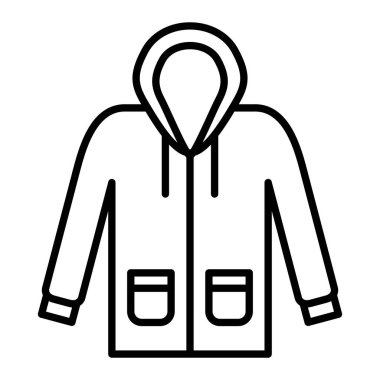 Yağmurluk vektör simgesi. Yazdırma, mobil ve web uygulamaları için kullanılabilir.