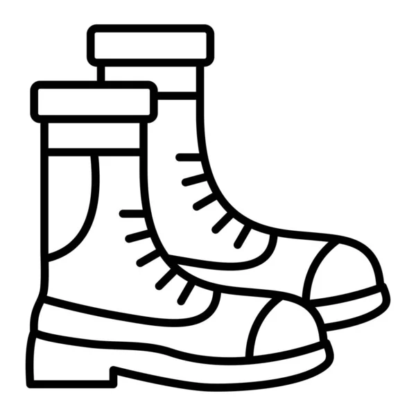 Autumn Boots Vektör Simgesi Yazdırma Mobil Web Uygulamaları Için Kullanılabilir — Stok Vektör