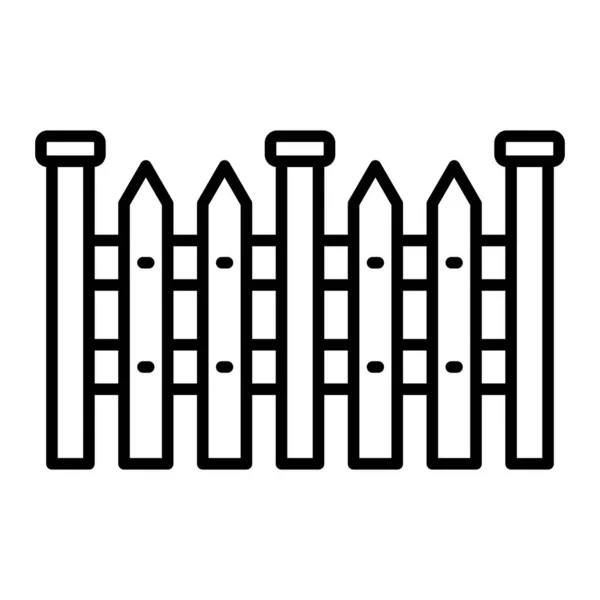 Fence Vector Icon Can Used Printing Mobile Web Applications — Stock Vector