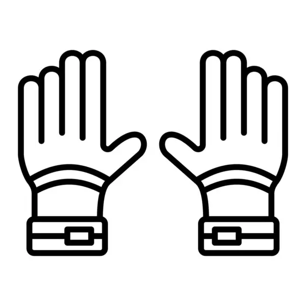 Gloves Vector Icon Can Used Printing Mobile Web Applications — Stock Vector