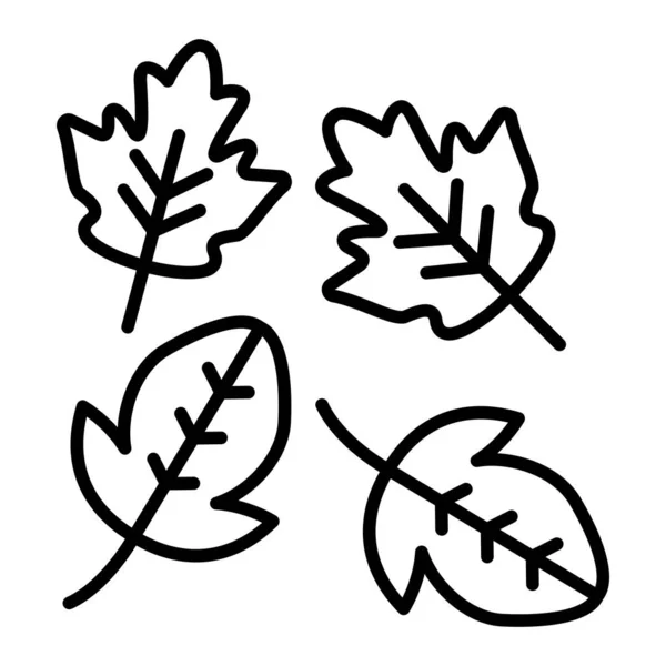 Leaves Falling Vector Icon Использоваться Печати Мобильных Веб Приложений — стоковый вектор