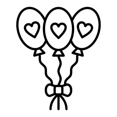 Balon vektör simgesi. Yazdırma, mobil ve web uygulamaları için kullanılabilir.