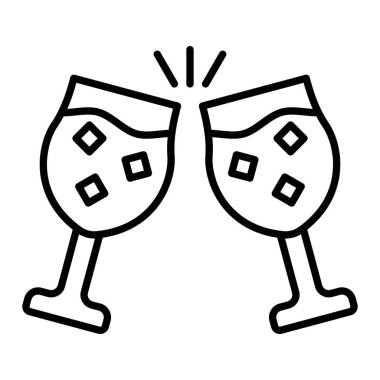 Şerefe vektör ikonu. Yazdırma, mobil ve web uygulamaları için kullanılabilir.