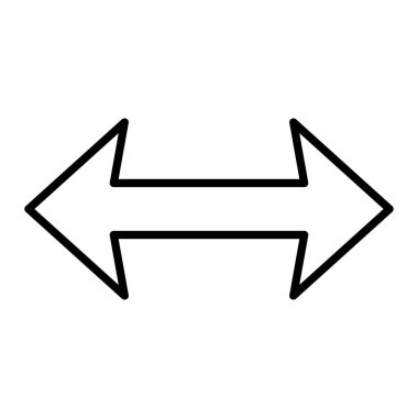 Yatay vektör simgesi. Yazdırma, mobil ve web uygulamaları için kullanılabilir.