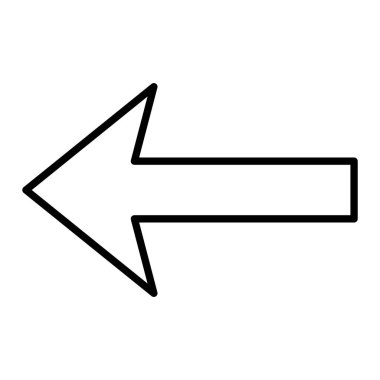 Sol vektör simgesi. Yazdırma, mobil ve web uygulamaları için kullanılabilir.