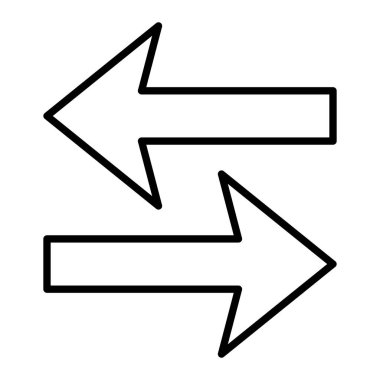 Sol Sağ vektör simgesi. Yazdırma, mobil ve web uygulamaları için kullanılabilir.