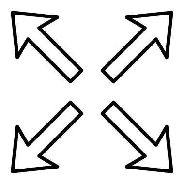 Vektör simgesini yeniden boyutlandır. Yazdırma, mobil ve web uygulamaları için kullanılabilir.